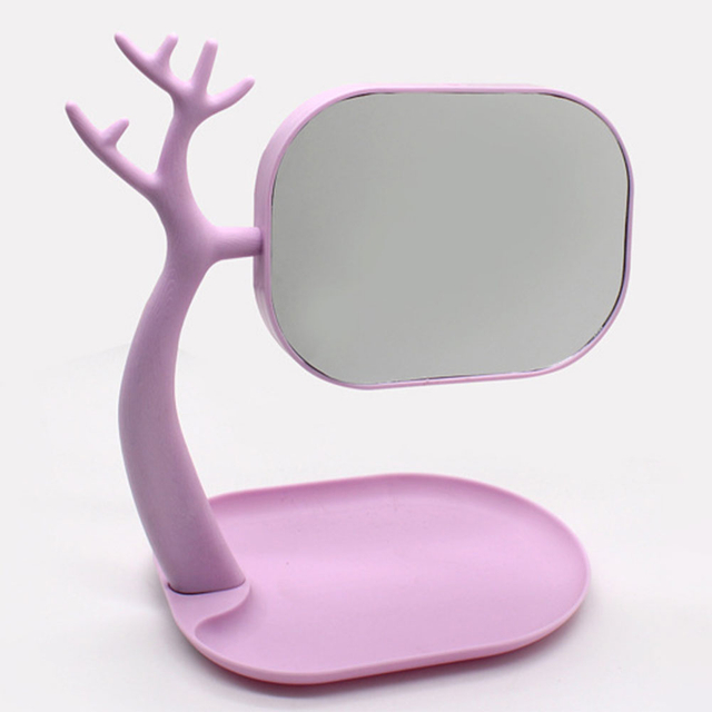 Specchio da tavolo in plastica Stand up Specchio cosmetico multifunzionale