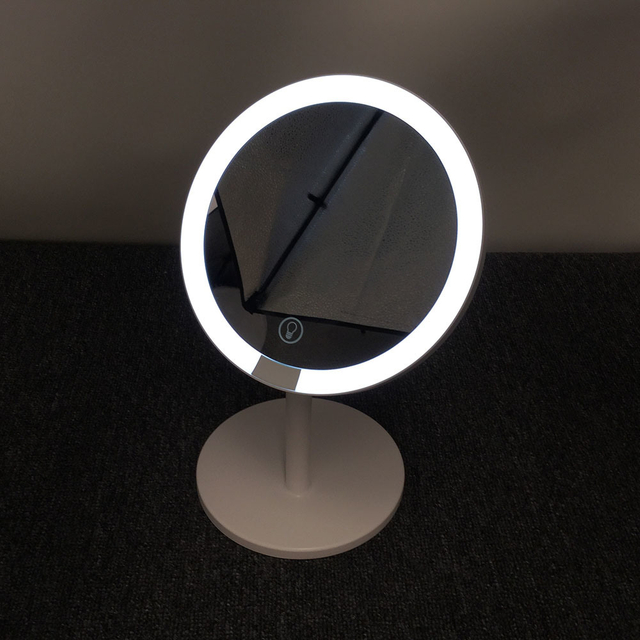 Specchio da tavolo reversibile Specchio rotondo a LED
