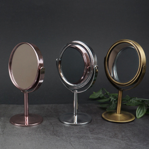 Mini specchio cosmetico da tavolo a doppia faccia