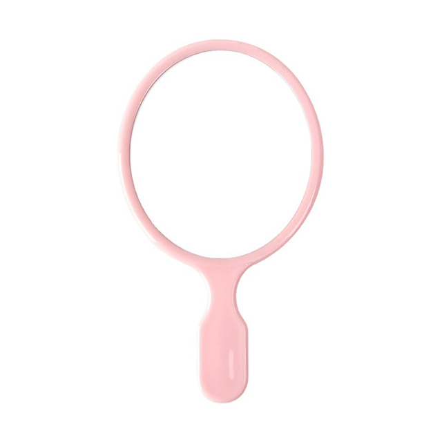 Specchio palmare rosa ovale piccolo