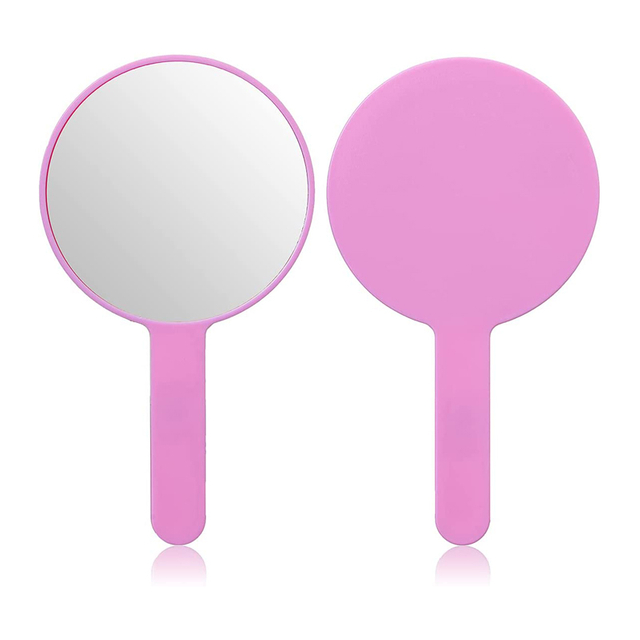 Specchio palmare rosa decorativo rotondo