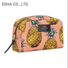 Trousse cosmetica portaoggetti per donna in tela grande color ananas